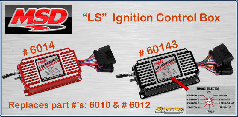 BLACK MSD LS IGNITION CONTROL PART# 60143