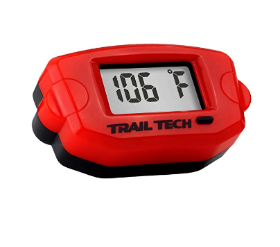 Trail Tech 744-ES3 Red TTO Digital Temperature Gauge, Surface Mount, CVT Belt Sensor