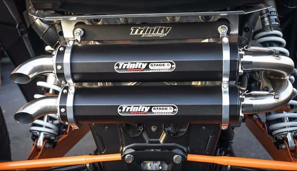 TRINITY RACINF RZR TURBO/S 2016-2021 SLIP ON TR-4152S-BK TRINITY RACING.