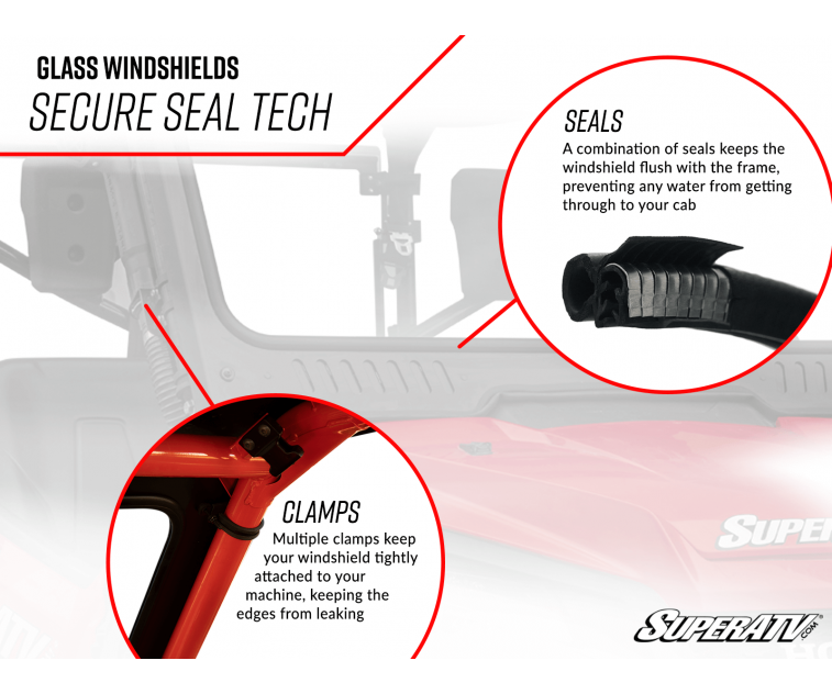 Can-Am Maverick X3 Glass Windshield 2017-2025